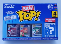 Funky Bitty Pop! 4Er Set - DC - Harley Quinn, Poison Ivy, The Joker - NEU & OVP