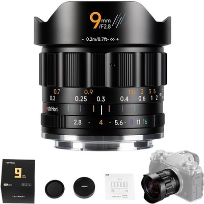 AstrHori 9mm F2.8 APS-C Prime Lens for Sony E Fuji X Nikon Z Canon RF M4/3 Mount