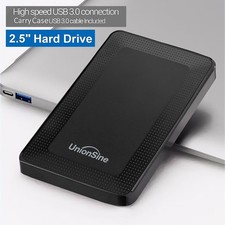 UnionSine 500GB External Hard Drive USB 3.0 2.5" HDD Disk Dive for PC Laptop Mac