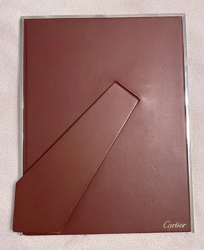 Marco de fotos grande Cartier vintage de plata de ley de 9" x 11 3/4" Foto 4 de 4