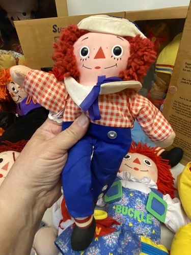 RAGGEDY ANN ANDY DOLL LOT W CAMEL WITH WRINKLED KNEES DAKIN APPLAUSE HALLOWEEN - Picture 8 of 24