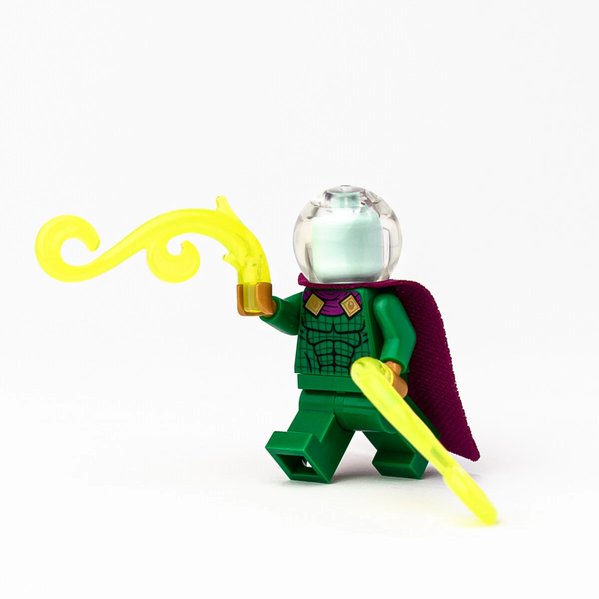 New LEGO Mysterio Light Aqua Head Minifigure Marvel Spider Man