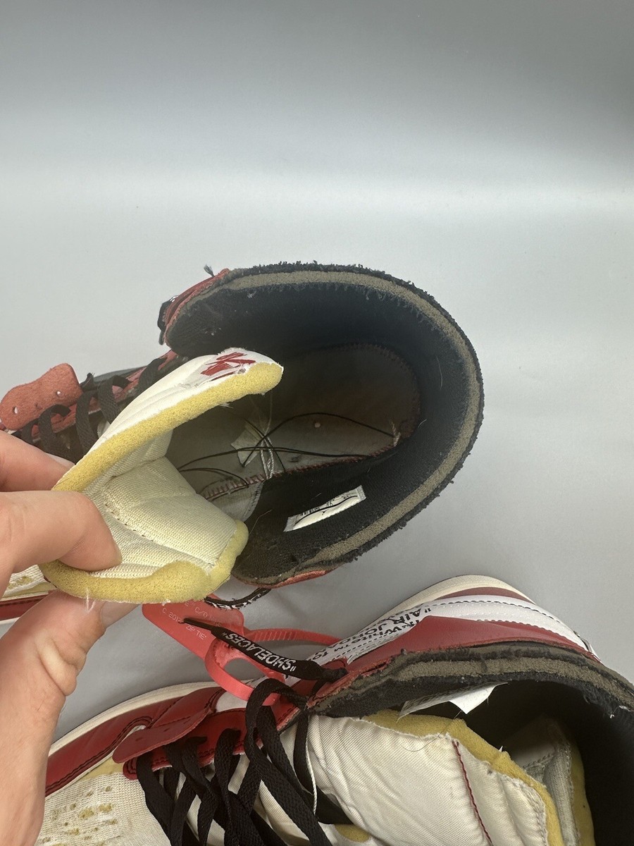 NIKE AIR JORDAN 1 OFF-WHITE AA3834-101 CHICAGO RED THE TEN NIKE AIR JORDAN 1 OFF-WHITE AA3834-101 CHICAGO RED THE TEN