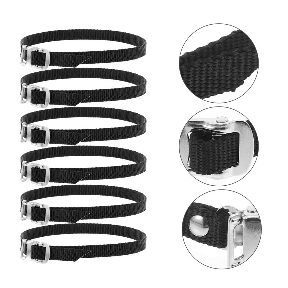 6 Pcs Pedal Straps for Kids Bike Cycling Gear Fixing Clip Exercise