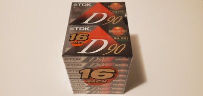 TDK D90 High Output 16-pack Audio Cassette Tapes