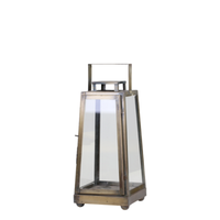Glas Laterne Antik Messing H:40Cm Von Chic Antique