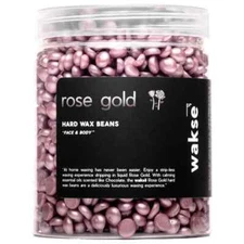 Wakse Rose Gold Hard Wax Hair Removal Beans 12.8 oz
