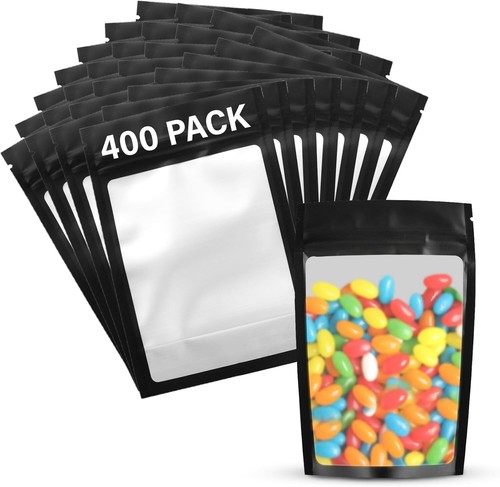 400 Pack Smell Proof Resealable Mylar Bags - 3x4 Inches for Storage & Packaging - Picture 3 of 10