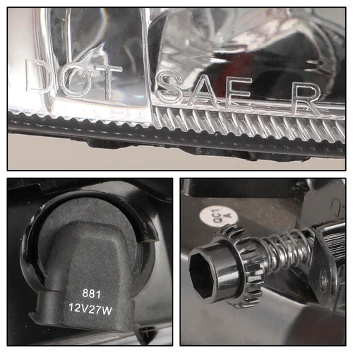 Luces antiniebla parachoques delantero luces de conducción con par de blubs para Hyundai Accent 2006-2011 - Imagen 9 de 9