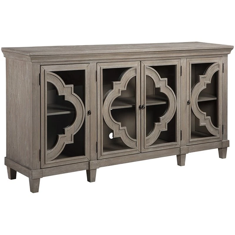 Ashley Fossil Ridge Accent Console Table in Gray eBay