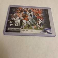 2018 Rookies & Stars Dak Prescott ACTION PACKED #AP-14! TRUE BLUE SP #'d 11/49!