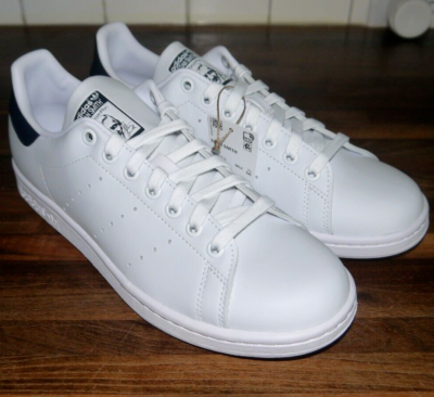 Size 8 - adidas Stan Smith White Collegiate Navy for sale online