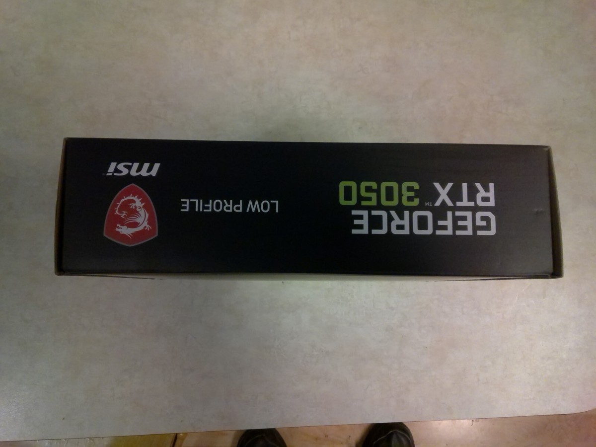 Nitroplus BOX 匣 EMPTY BOX MSI RTX 3050 Low Profile OC Graphic Card - 6 GB GDDR6 NO