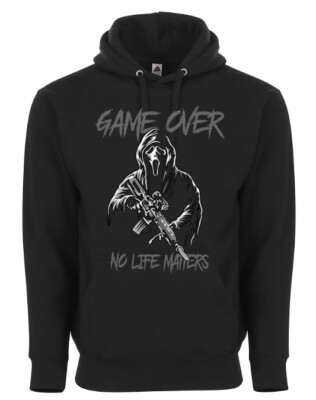 Game Over Ghostface No Life Matters Halloween Horror Killer Style Hoodie Sweater