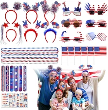 Minetom 4Th of July Accessories, Fourth of July Party Favors Supplies Decoration