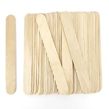 60 Pcs 8  Jumbo Popsicle Sticks for Crafts, Large Tongue Depressors Wood,