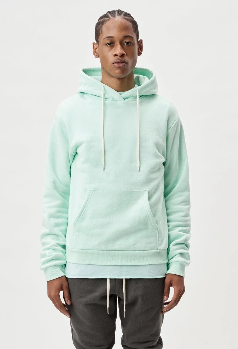 John Elliott Mens Beach Hoodie Mint Pullover Sweatshirt Sz 4 XL NWT