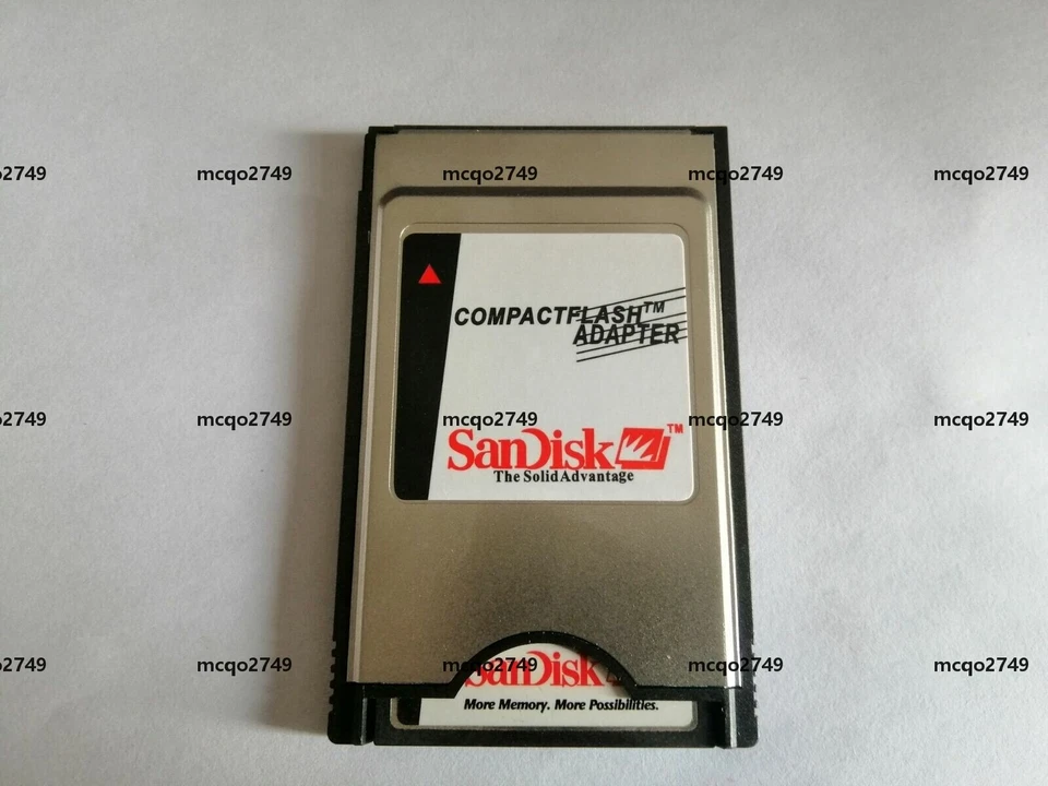 CompactFlash 16MB CF with Compact Flash Card adapter SanDisk 16M PC PCMCIA Card - Image 2 of 3