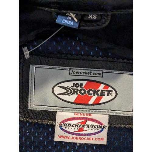 Joe Rocket Sonic Herren BLK Leder/Mesh Motorrad Reitjacke Größe XS - Bild 6 von 10