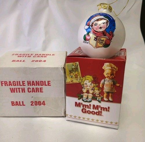 Campbell’s Soup Kids Glass Ball Christmas Ornament Collector’s Edition 2004 NOS
