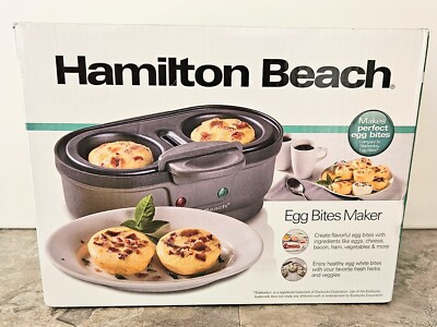 Hamilton Beach Electric Egg Bits Marker & Poached Eggs Maker, New Sealed 