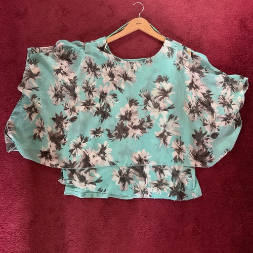 BNWT KLASS TURQUOISE MIX FLOATY TOP - M - Picture 9 of 9