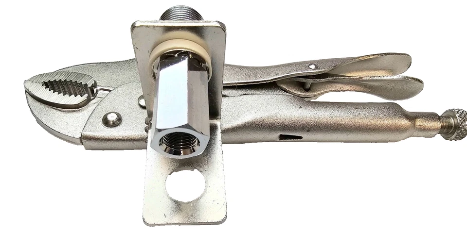 Workman Quick Release CB Radio Antenna Vice Grip Mirror Mount with SO239 Stud - Image 2 of 4