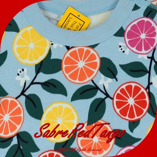 NWT HANNA ANDERSSON ORGANIC SHORT JOHNS PAJAMAS SWEET CITRUS PRINT 110 5 - Picture 2 of 4
