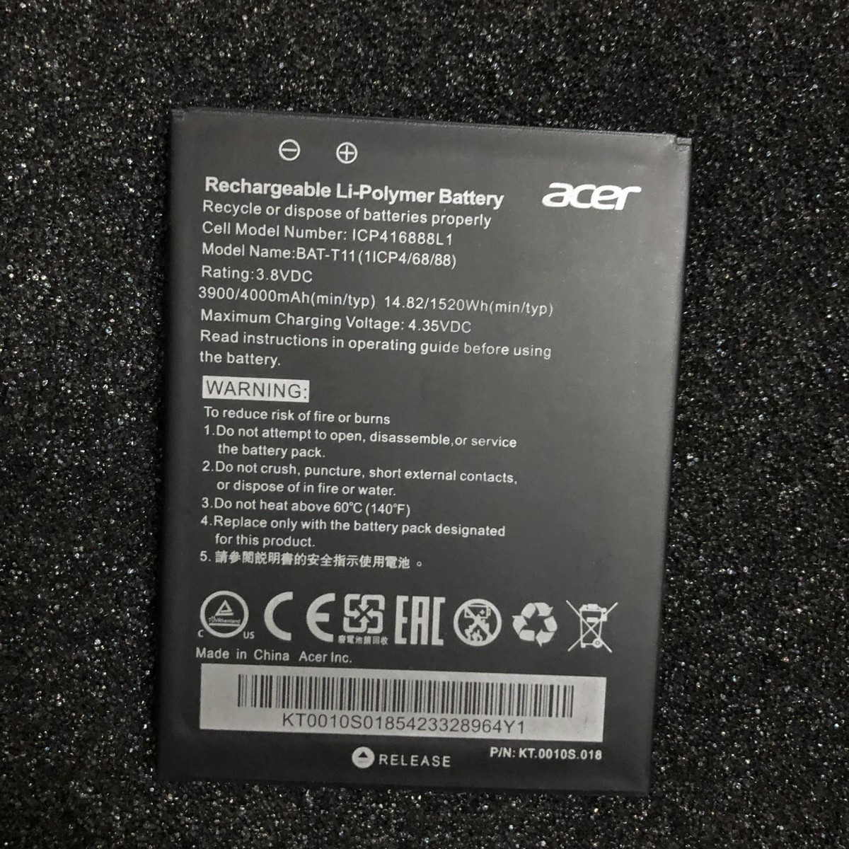 NEW Acer BAT-T11 ICP416888L1 Battery For ACER Liquid Z630 Z630S