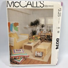 McCalls First Apartment Home Decor Sewing Pattern UNCUT Couch Futon Pad Pillows