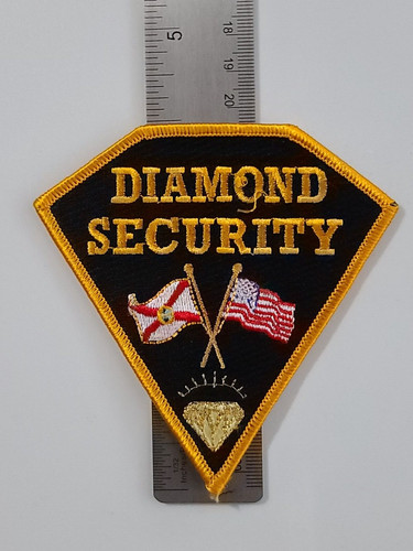 Diamond Security Company Patch Badge Guard Uniform Collector Investigate Agency