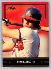 1991 Leaf Baseball Gold Rookies #BC21 Ryan Klesko - VG - Atlanta Braves