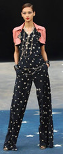 Chanel 08P Stars Moon CC Logos Mini Tunic Dress FR 36
