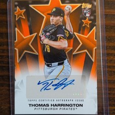 Topps 2025 Baseball Stars Autographs Thomas Harrington RC #BSAU-TH Pirates 01/25