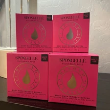 Spongelle Bulgarian Rose Body Wash Infused Buffer 3 OZ Brand New Sealed in Box