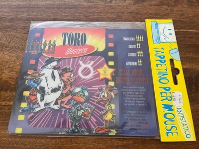 Mouse Toro MOUSE PAD TAPPETINO ZODIACO ANTISTATICO LUPO ALBERTO 19,5x23cm cod ...