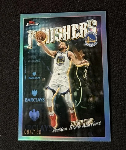 2025-26 Topps Finest Basketball Stephen Curry Warriors Finishers FI-4 #’d 94/150
