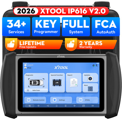 XTOOL InPlus IP616 OBD2-Scanner Diagnosetool, lebenslange Updates, 34 Reset