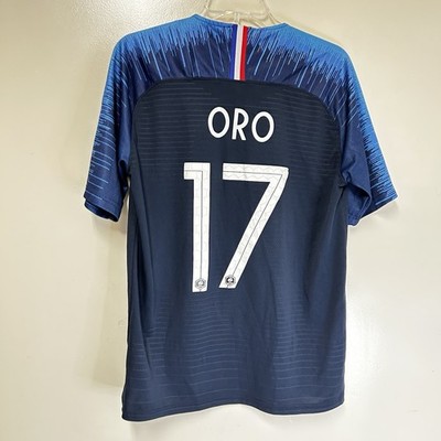 Nike 2018 World Cup France National Soccer Home Jersey Mens Large