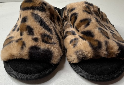 #ad Jessica Simpson Cheetah Print Slippers Size L 8 9 Memory Foam $7.50
