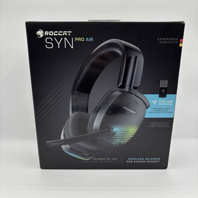 ROCCAT Syn Pro Air Wireless 3D Audio Surround Sound Over the Ear Gaming Headset