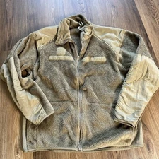 Propper Jacket Mens Medium Short Tan Cold Weather Gen III Tactical Full Zip EUC