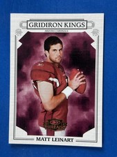 2007 Donruss Threads Pro Gridiron Kings Gold Matt Leinart Cardinals