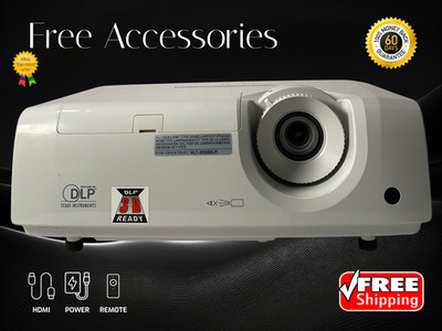 Portable DLP Projector for Meetings & Presentations 3000 Lumens HD w/Accessories