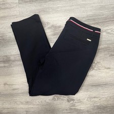 Tommy Hilfiger Women's Black Dress Pants Striped Waist Size 2 Career