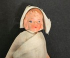 4” Hertwig German Miniature Doll Painted Bisque Ethnic Antique Woman Tyrolean — photo 6