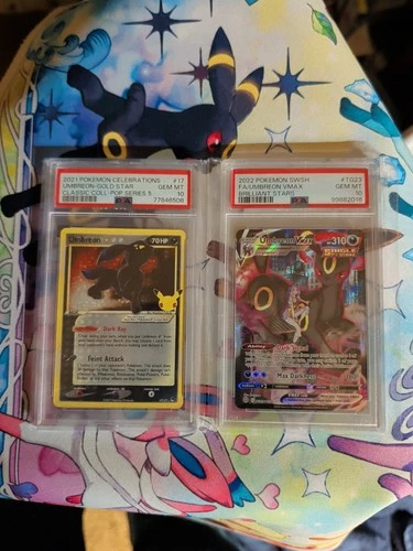 New Listing2021 Celebrations Umbreon Gold Store 2022 Umbreon VMAX Brilliant Stars Psa 10