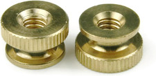 25Pcs 1/4-20 Brass Knurled Thumb Nuts Circular Hand Tighten 5/8 OD
