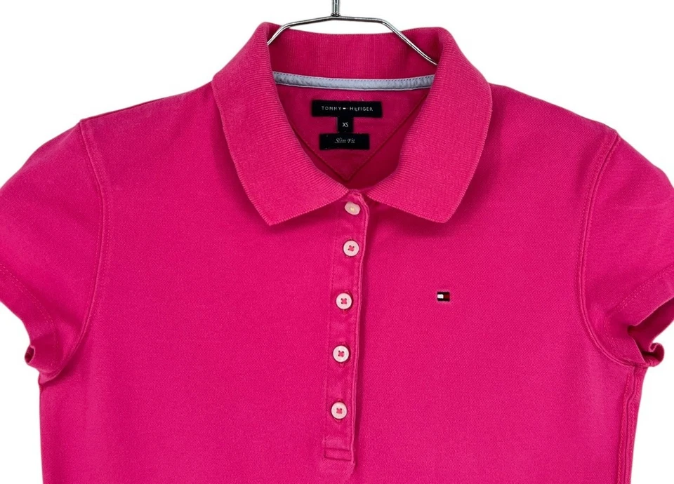 RALPH LAUREN Kids Girls Polo Shirt T-Shirt Pink Size 8-10 y.o. M - Image 3 of 4