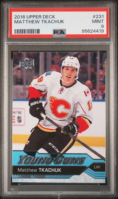 2016 Upper Deck #231 Matthew Tkachuk PSA 9